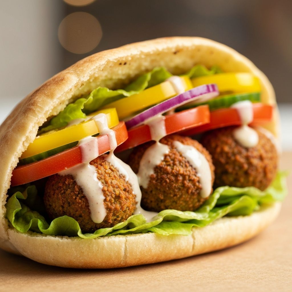 ساندويش الفلافل الكلاسيكي