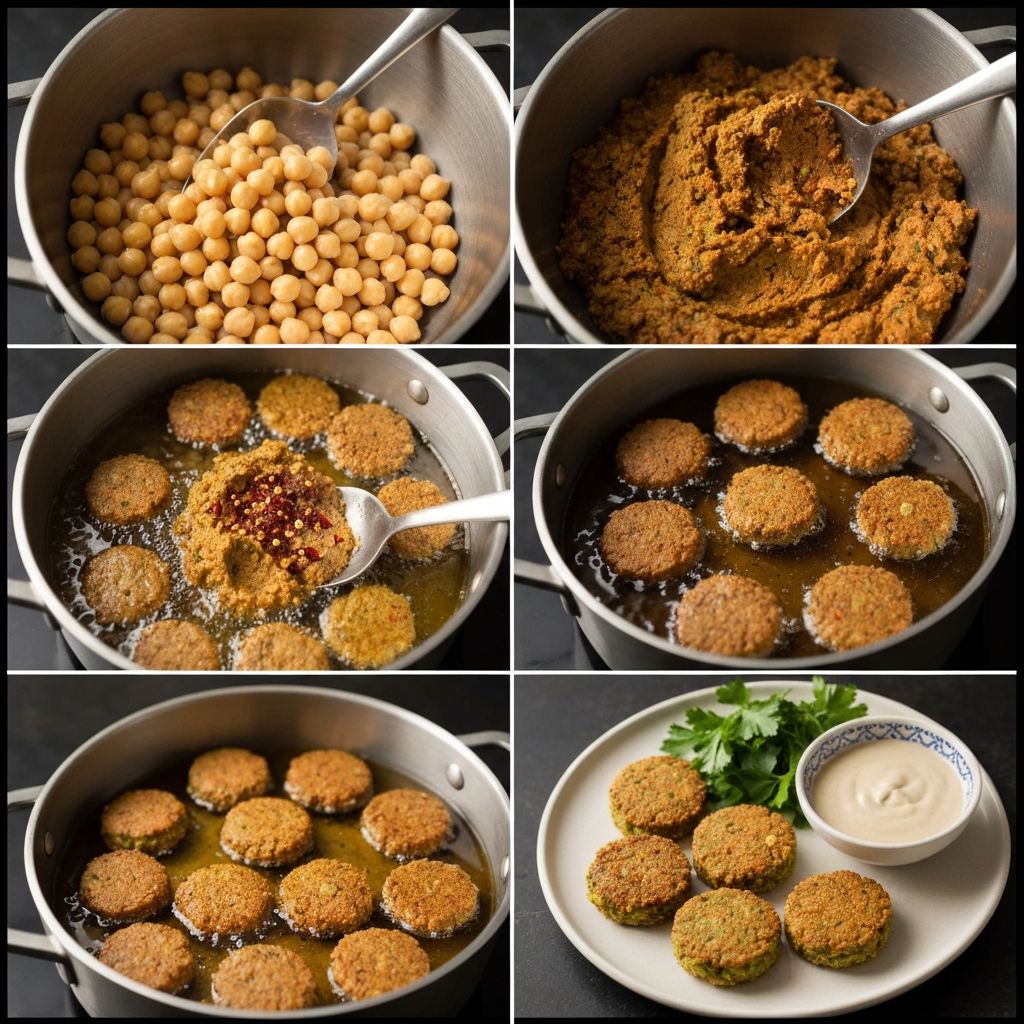 تحضير الفلافل التقليدية